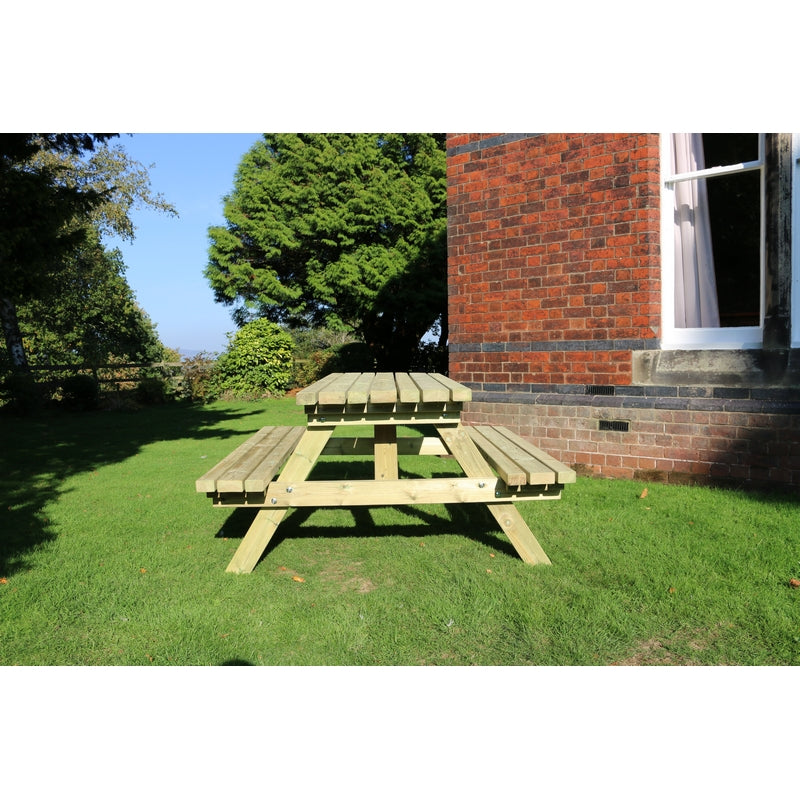 Deluxe Garden Picnic Table by Churnet Valley - 6 Seats