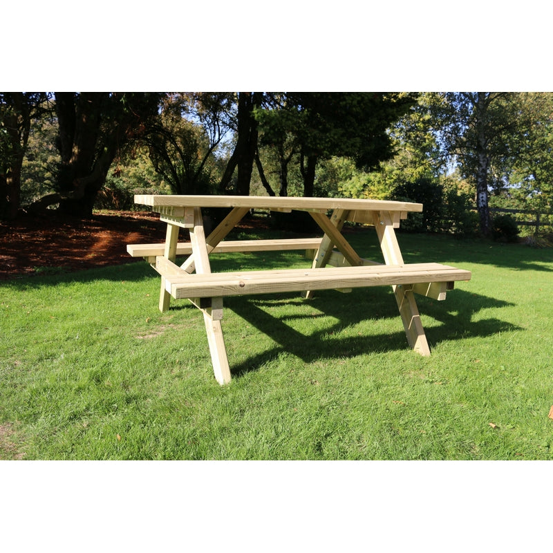 Deluxe Garden Picnic Table by Churnet Valley - 6 Seats