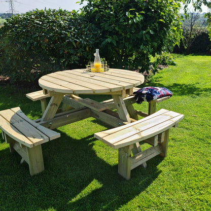 Westwood Garden Picnic Table by Churnet Valley - 8 Seats