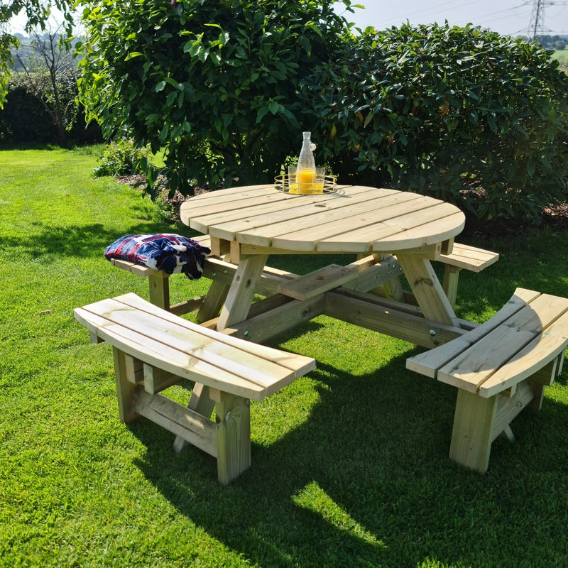 Westwood Garden Picnic Table by Churnet Valley - 8 Seats