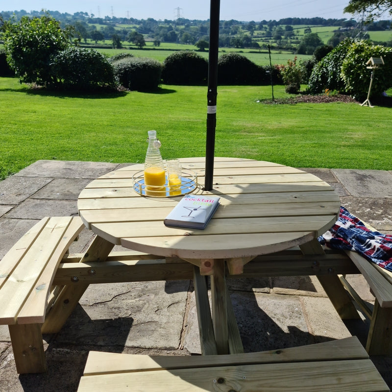 Westwood Garden Picnic Table by Churnet Valley - 8 Seats