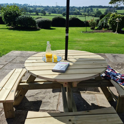 Westwood Garden Picnic Table by Churnet Valley - 8 Seats