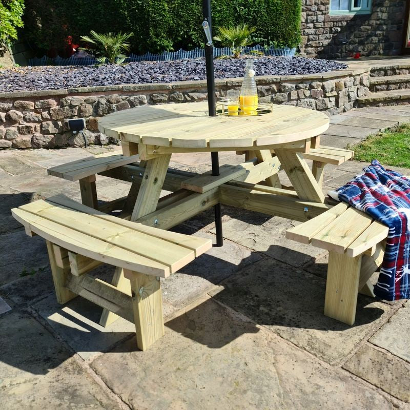 Westwood Garden Picnic Table by Churnet Valley - 8 Seats