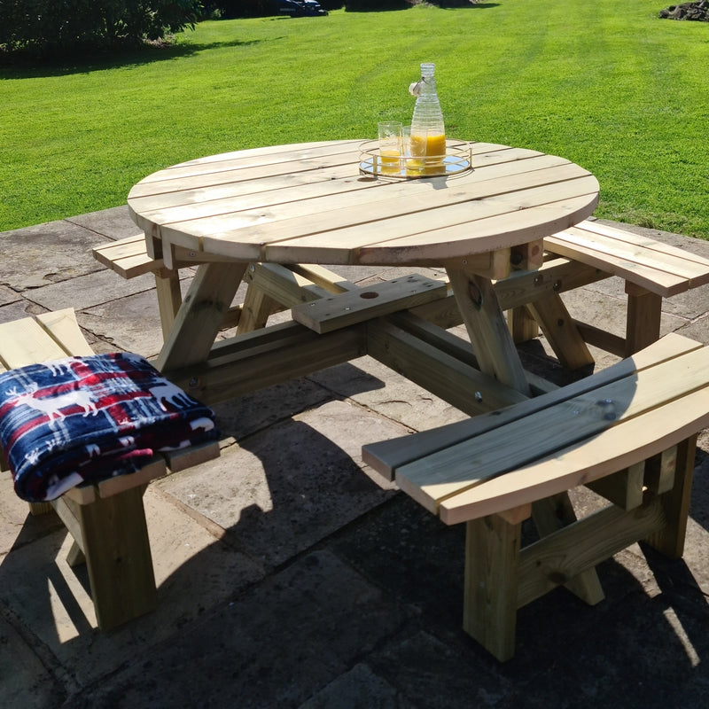 Westwood Garden Picnic Table by Churnet Valley - 8 Seats