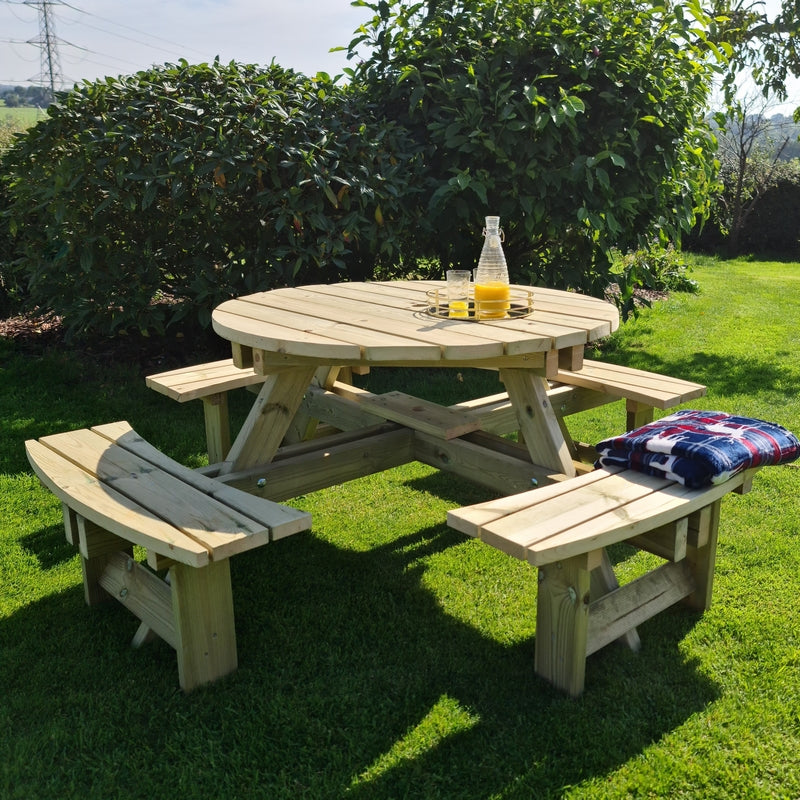 Westwood Garden Picnic Table by Churnet Valley - 8 Seats