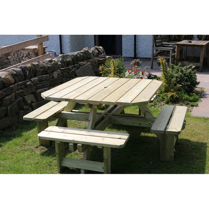 Westwood Garden Picnic Table by Croft - 8 Seat