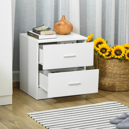 Bedside Table with 2 Drawers