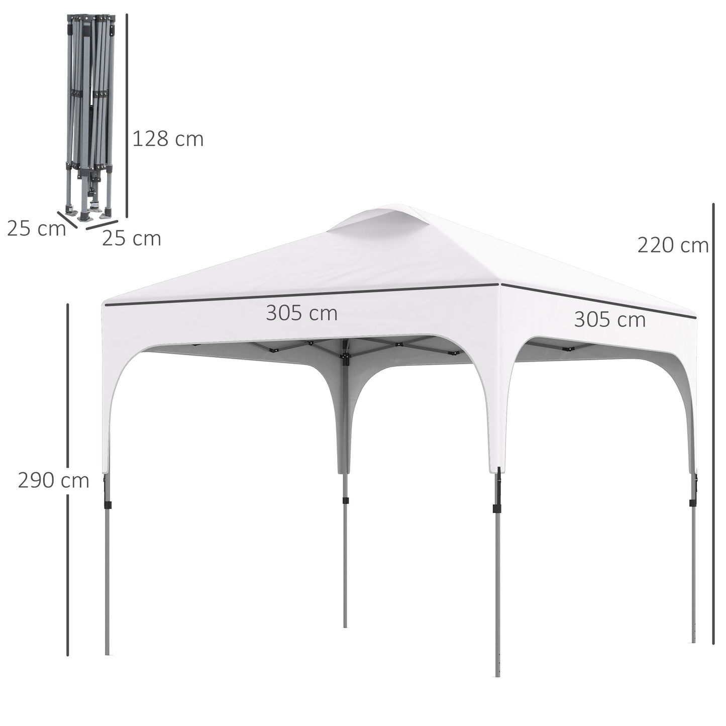 3 x 3 M Pop Up Gazebo