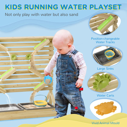 Outdoor Kids Running Water and Sand Playset