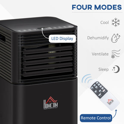 A Rated 8,000 BTU 4-In-1 Portable Dehumindifier With Remote & 24 Hour Timer