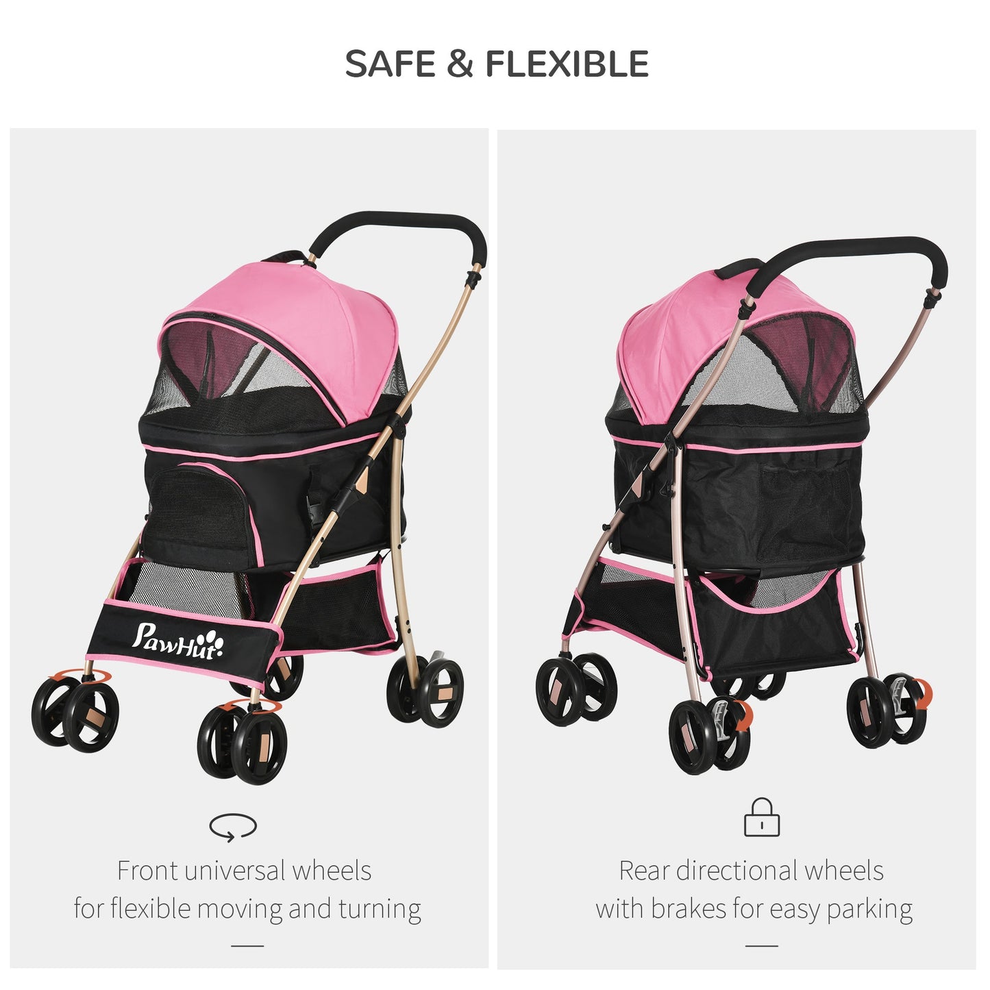 PawHut Detachable Pet Stroller