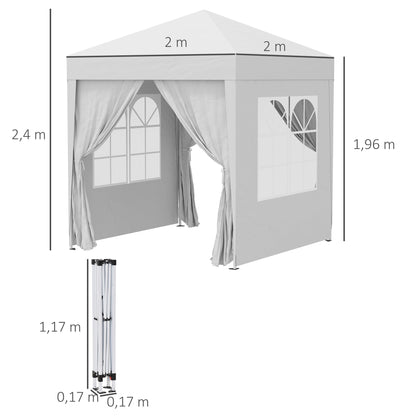 2 x 2M Pop Up Gazebo Canopy