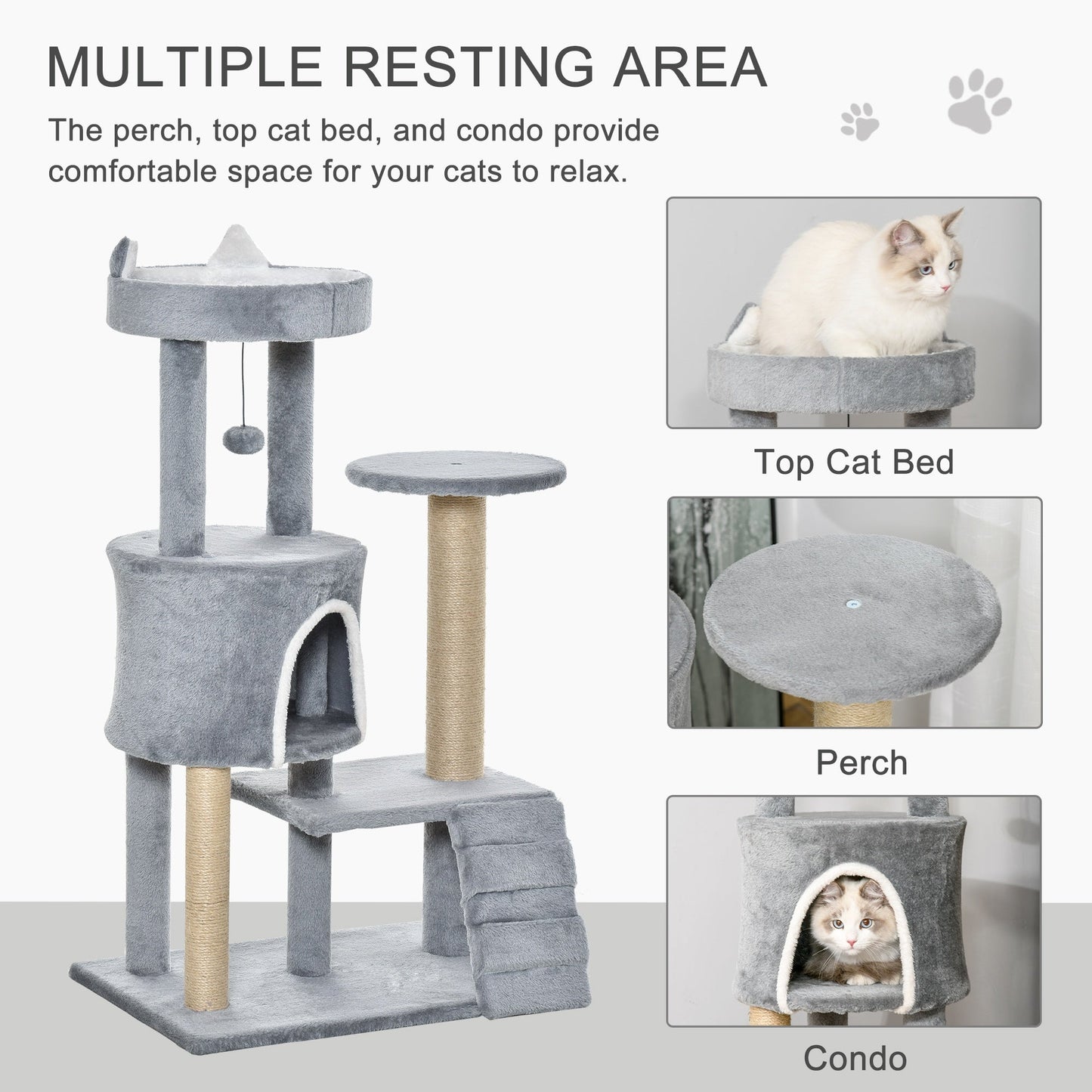 PawHut 100 cm Cat Tree