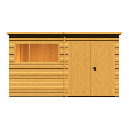 Shire Ranger 7' 10" x 11' 9" Pent Shed - Premium Coated Shiplap