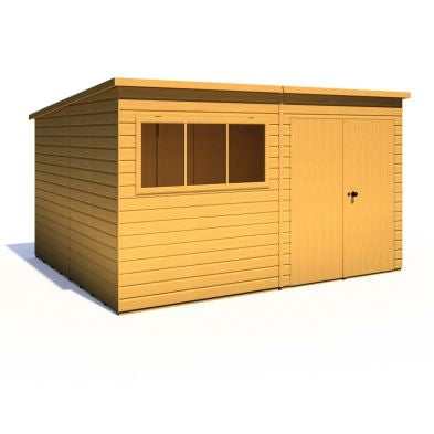 Shire Ranger 9' 9" x 11' 9" Pent Shed - Premium Coated Shiplap