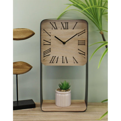 Clock Grey Battery Powered - 40cm