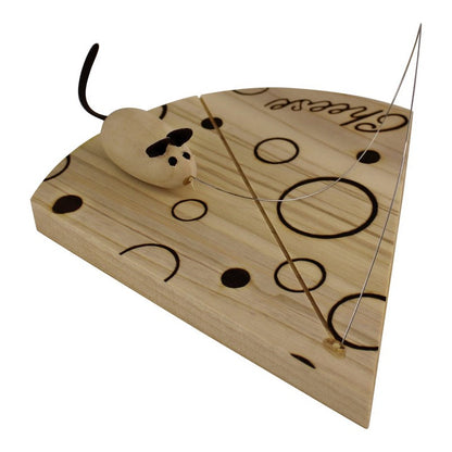 Mouse Cheese Board Wood - 18cm