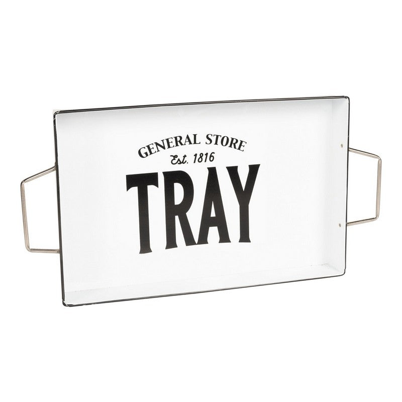 Tray Metal White - 51cm