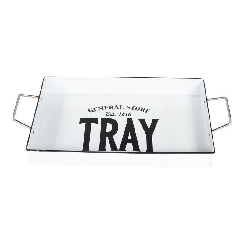 Tray Metal White - 51cm