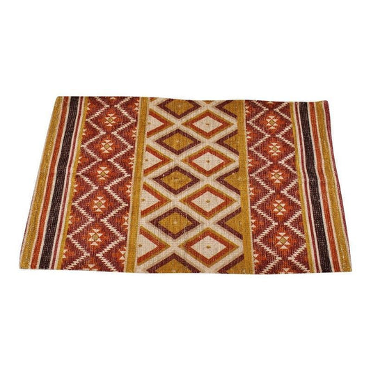 Kasbah Rug Cotton with Moroccan Pattern - 90cm