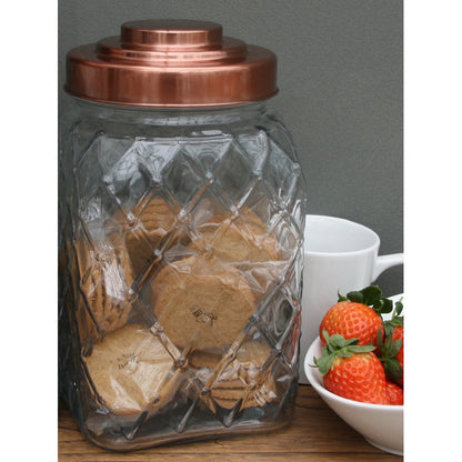 Glass Jar Twist Lid 5.19 Litres - Clear