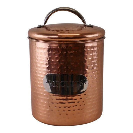 Metal Tin Twist Lid 2.62 Litres - Copper