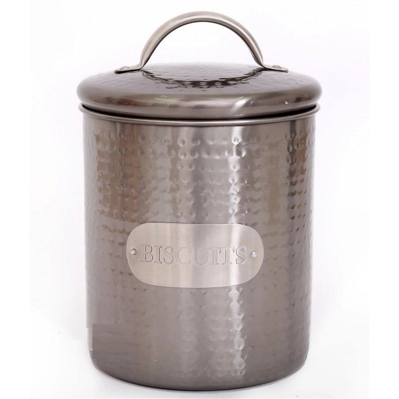 Metal Tin 3.39 Litres - Grey