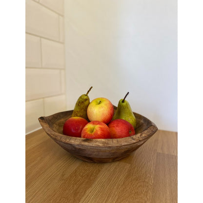 Triangular Bowl Wood - 28cm