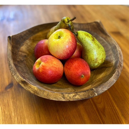 Triangular Bowl Wood - 28cm