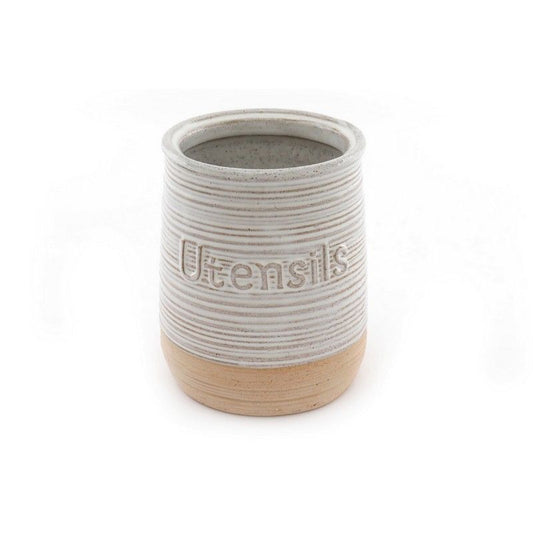 Ceramic Utensil Holder 1.84 Litres - White