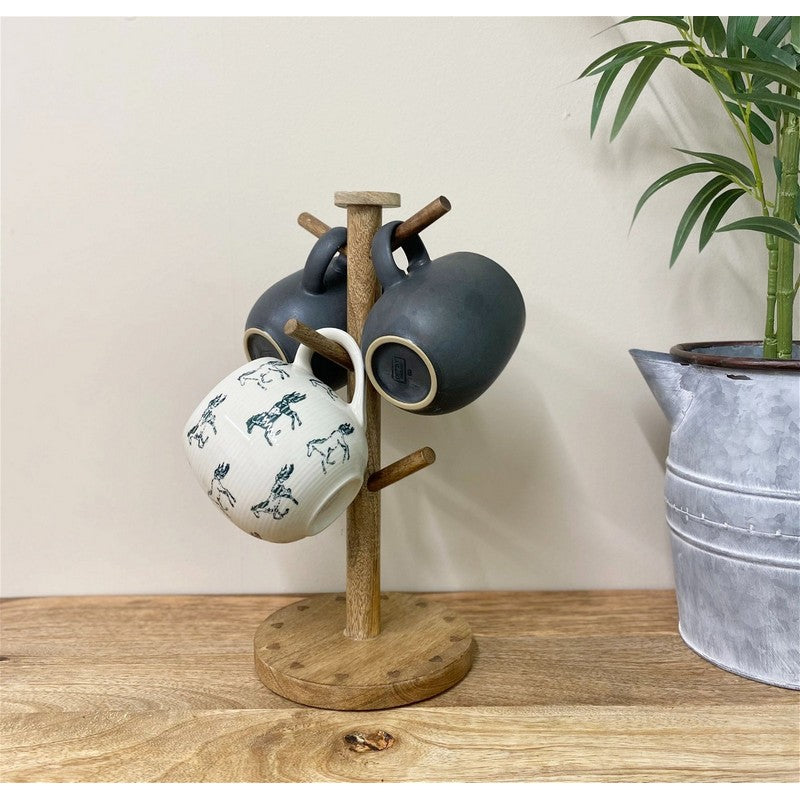 Mug Tree Wood - 33.5cm