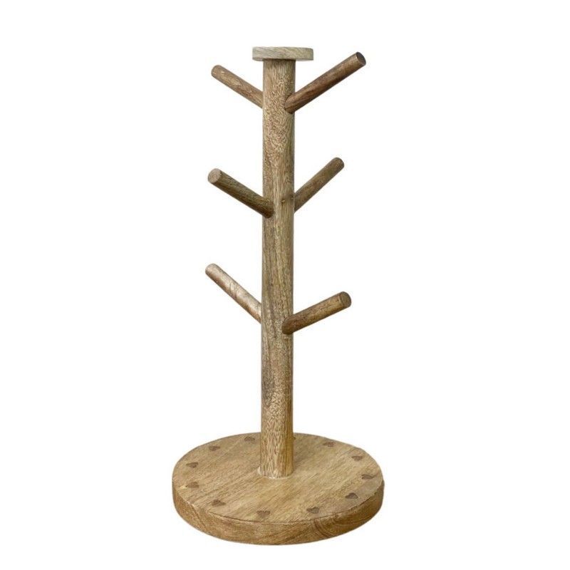 Mug Tree Wood - 33.5cm