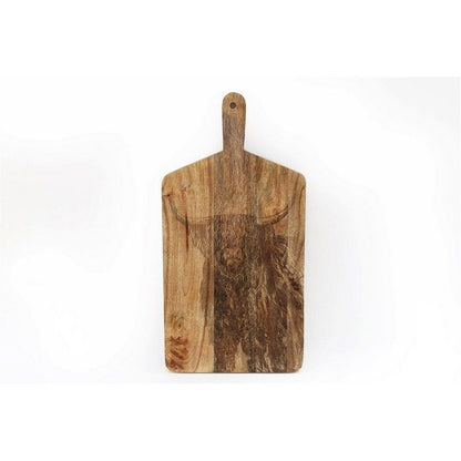 Chopping Board Wood with Cow Pattern - 50cm