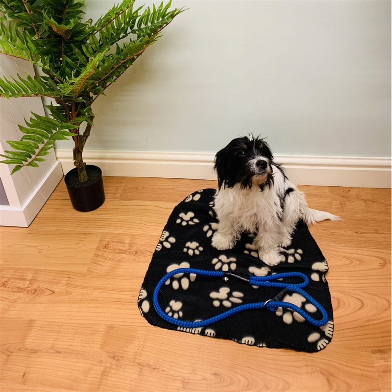 Sil Medium Dog Blanket Black Fleece 60cm by Geko