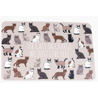 Cat Placemat Beige Rubber 43cm by Geko