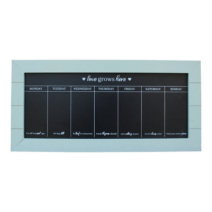 67X32 Chalkboard Week Planner Green