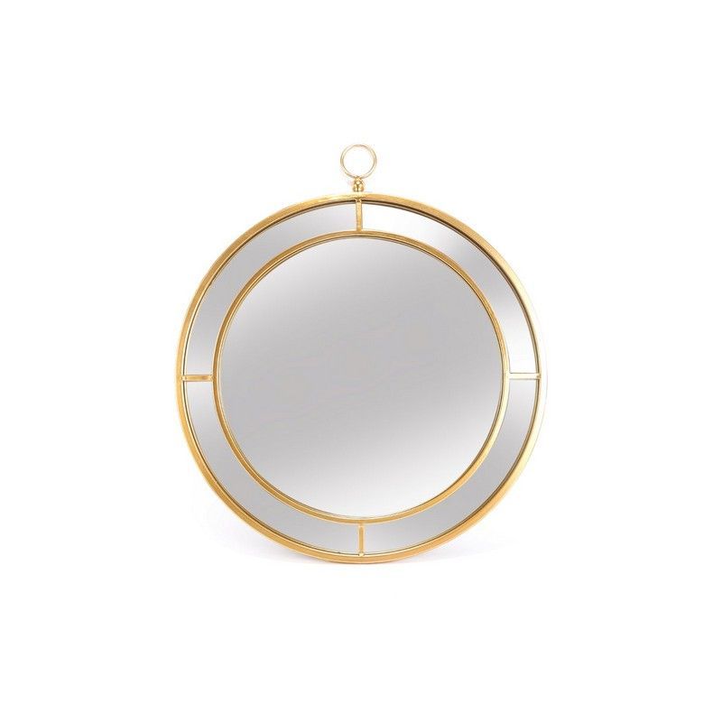 Deco Wall Mirror Plastic Gold 50cm