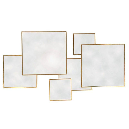 Deco Wall Mirror  Gold 55cm