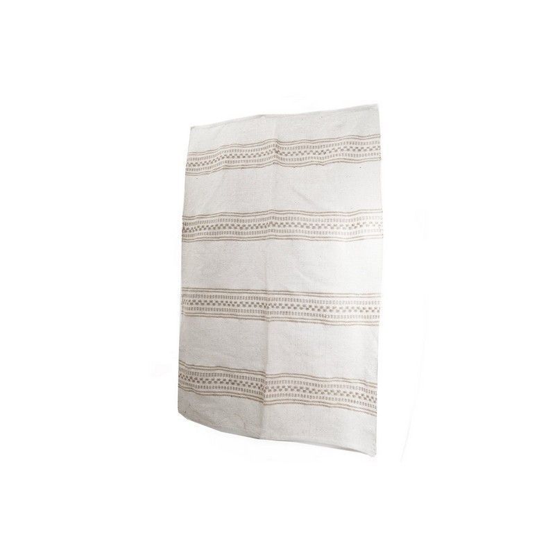 Rug Jute Grey with Striped Pattern - 180cm