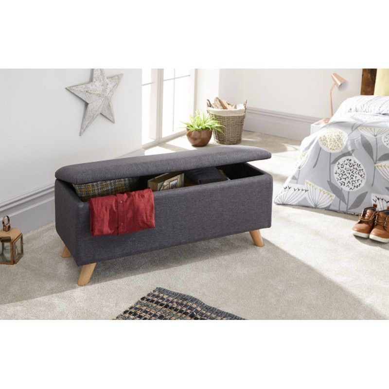 Secreto Large Ottoman Grey 1 Door