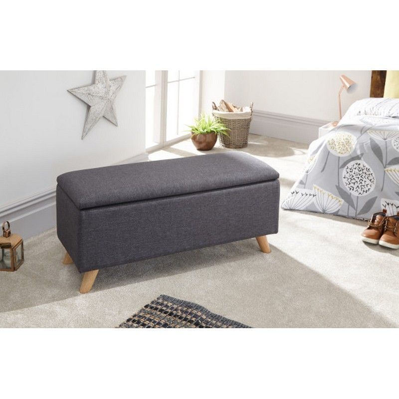 Secreto Large Ottoman Grey 1 Door