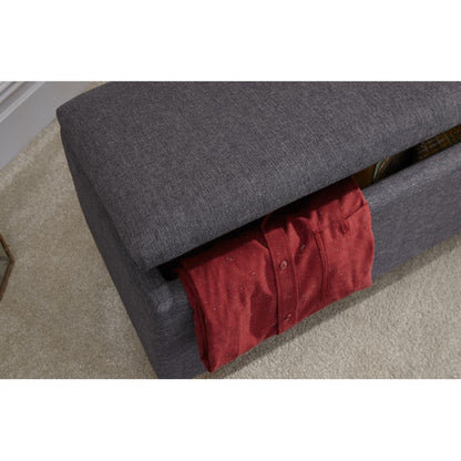 Secreto Large Ottoman Grey 1 Door