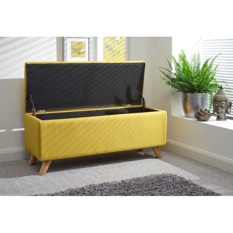 Secreto Large Ottoman Yellow 1 Door