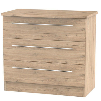 Colby Chest of Drawers Natural 3 Drawers