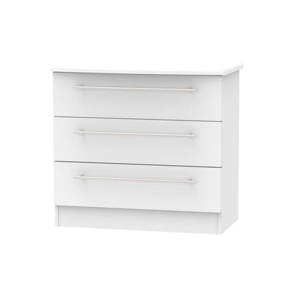 Colby Chest of Drawers Light Grey 3 Drawers