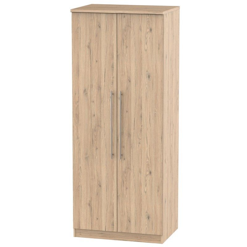 Colby Tall Wardrobe Natural 2 Doors