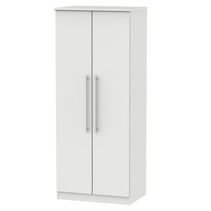 Colby Tall Wardrobe Light Grey 2 Doors