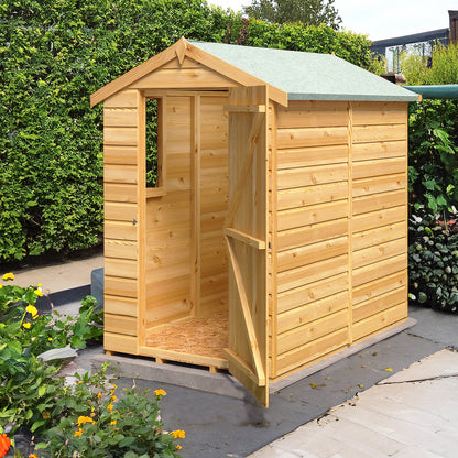 Shire Shetland 4' 5" x 6' 2" Apex Shed - Premium Dip Treated Shiplap