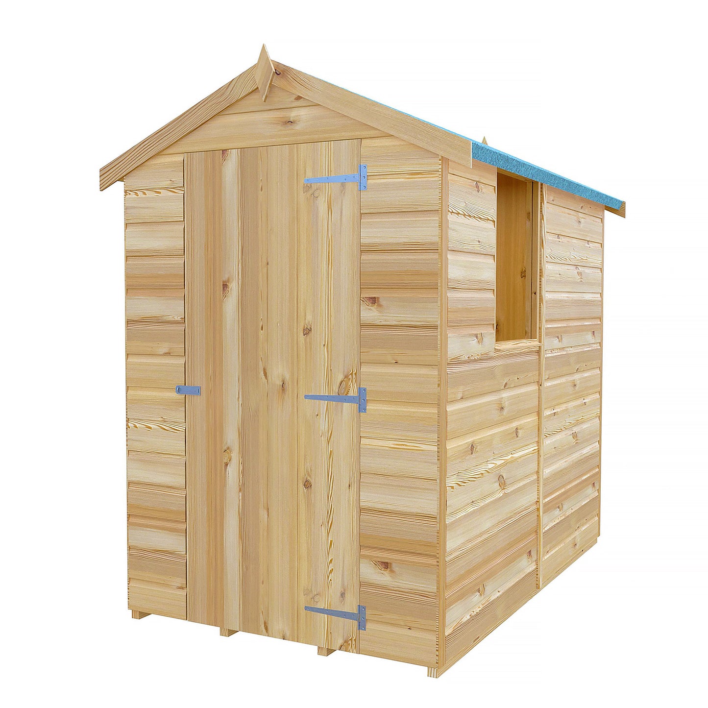 Shire Shetland 4' 5" x 6' 2" Apex Shed - Premium Dip Treated Shiplap