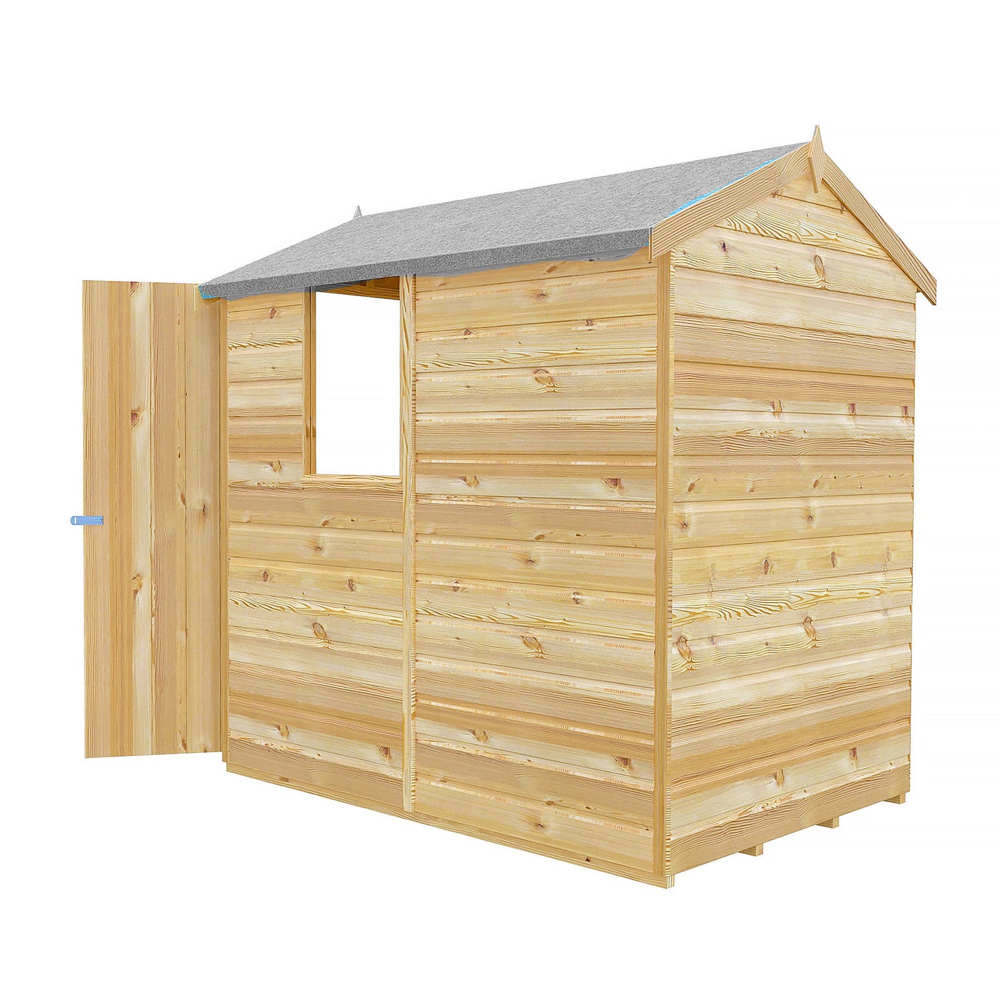 Shire Shetland 4' 5" x 6' 2" Apex Shed - Premium Dip Treated Shiplap